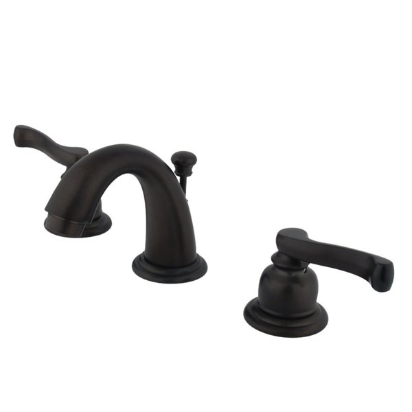 Kingston Brass KB915FL Widespread Bathroom Faucet, Oil Rubbed Bronze KB915FL